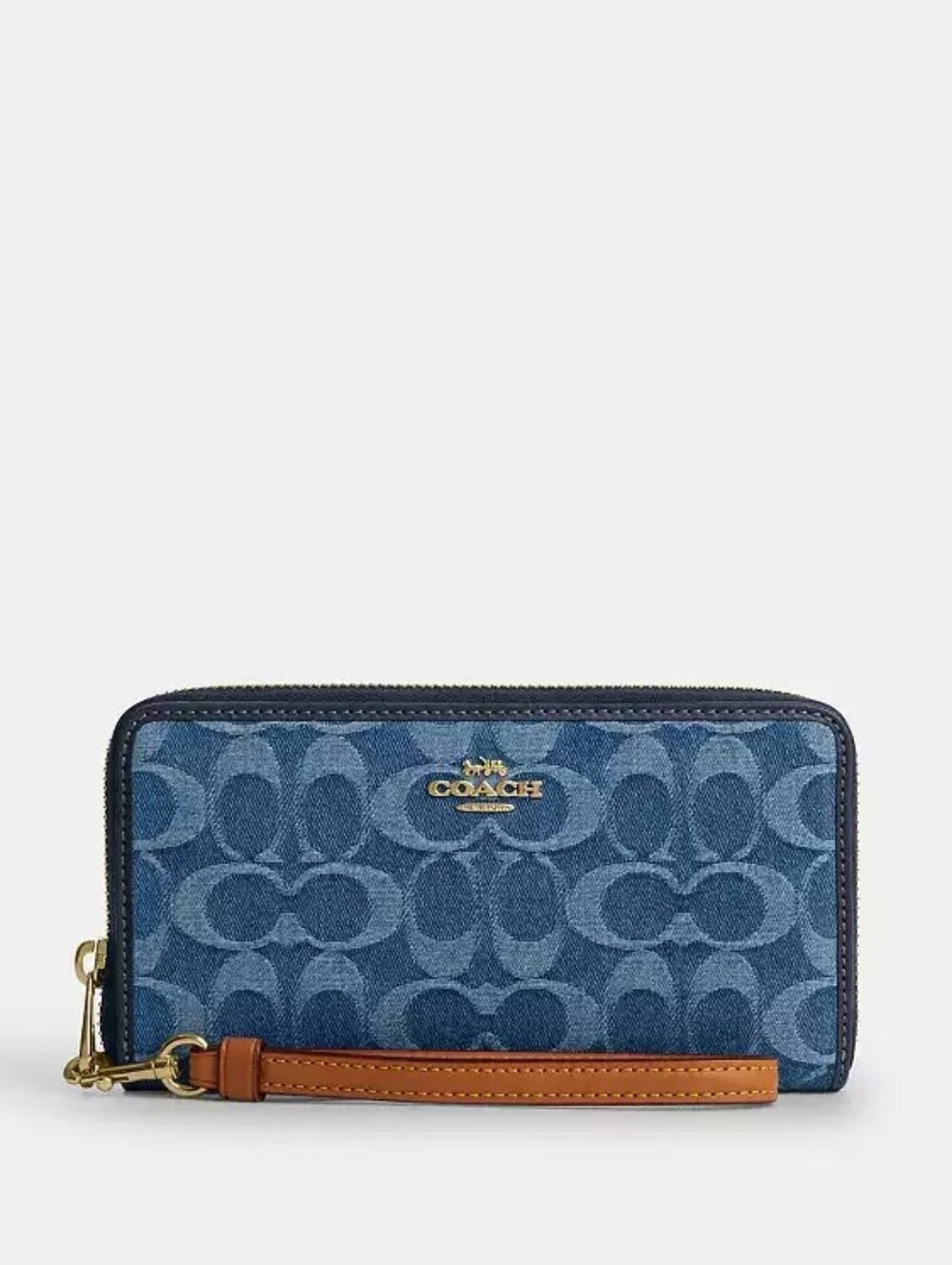 Coach Wallet In Signature Denim